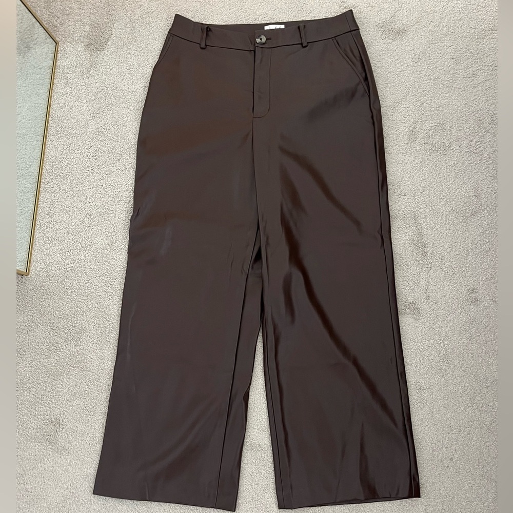 Wonderly Chocolate Leather Trousers
